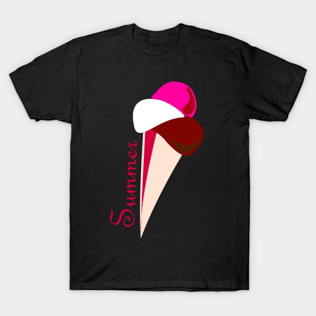 Ice Cream Summer Time T-Shirt by SandraKC